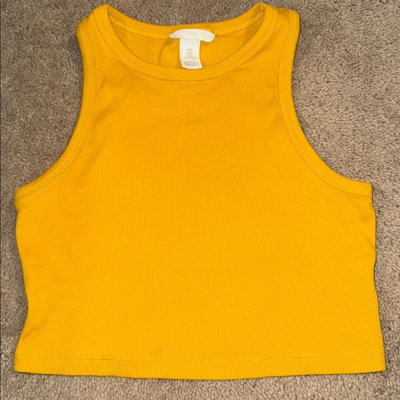 H&M Yellow Ribbed Tank Top - Picture 2 of 2